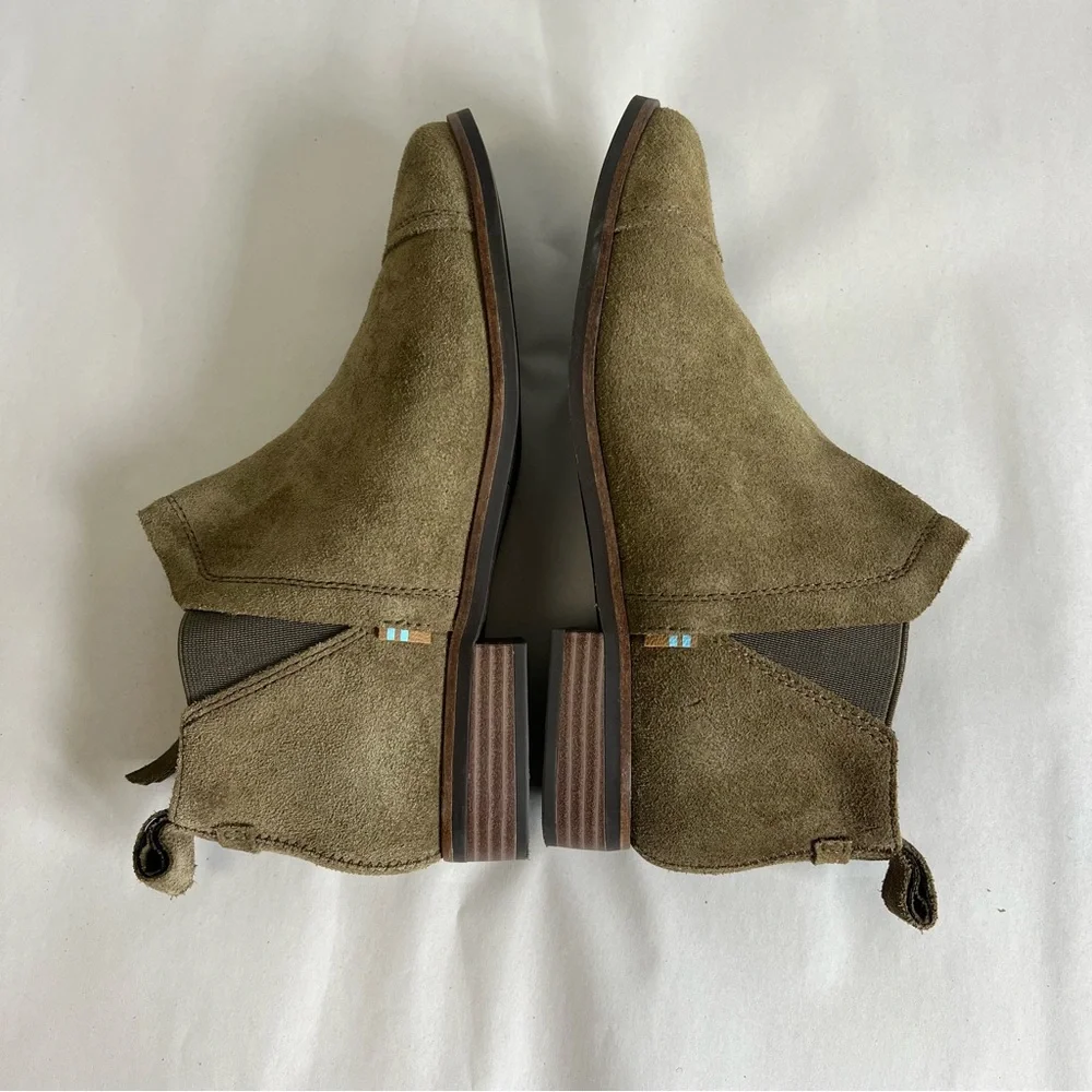 Toms Reese Suede Ankle Bootie Size 6 - Picture 4 of 12